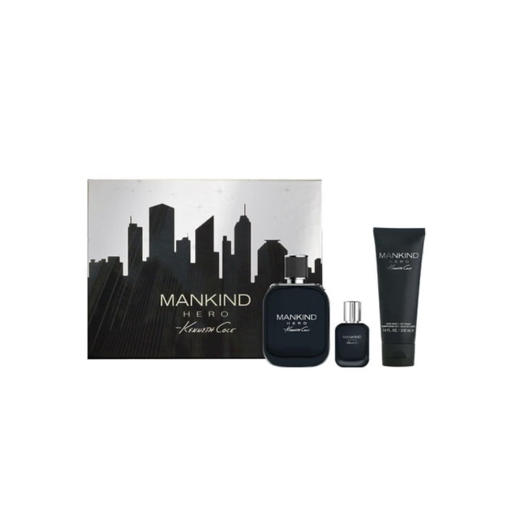 Kenneth Cole Men Mankind Hero Set | Eau de Toilette | After Shave | Body Wash